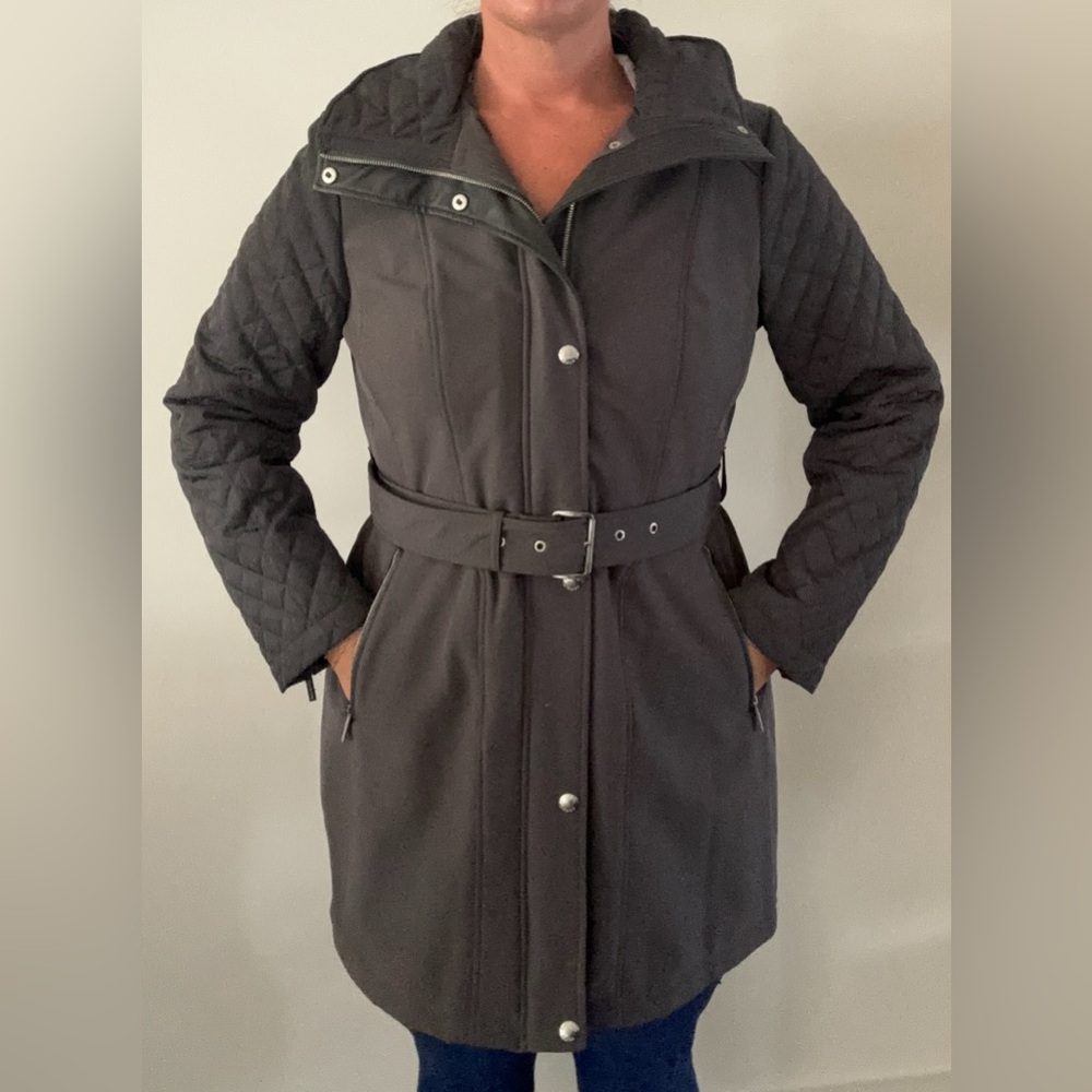 Michael Michael Kors Quilted Sleeve Coat